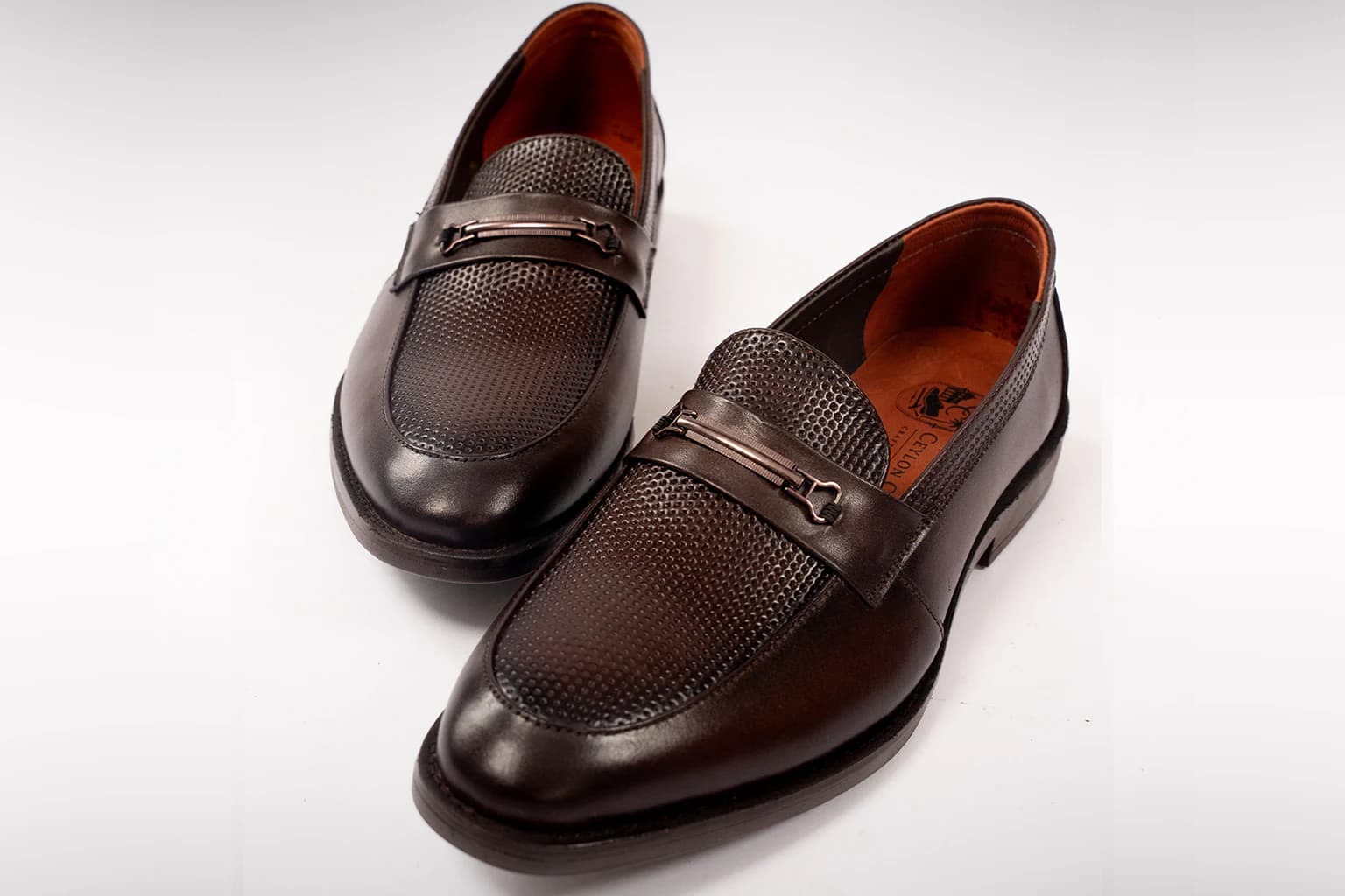 Brown leather shoes — The Galle Loafer