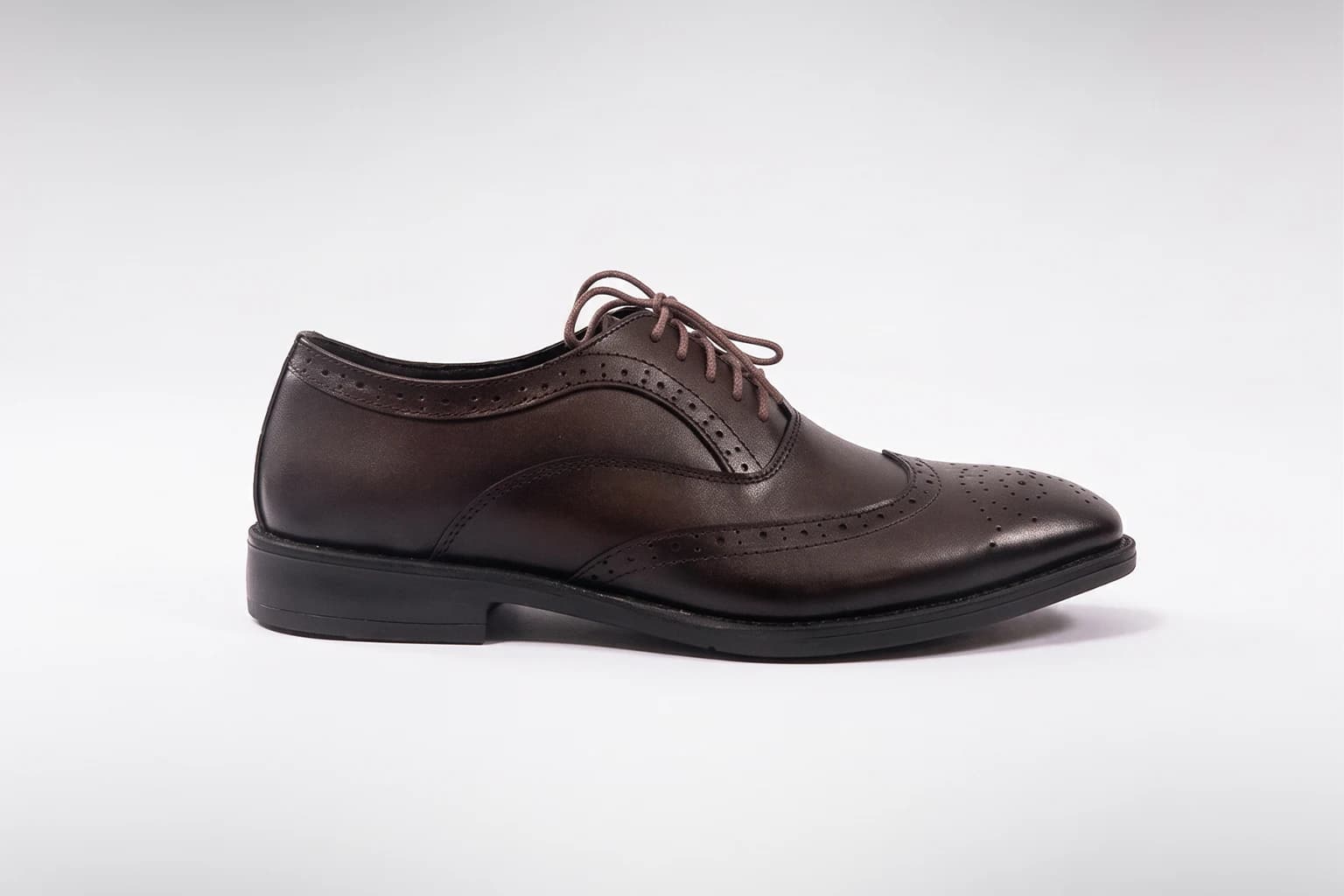Brown leather shoes — The Jaffna Brogue